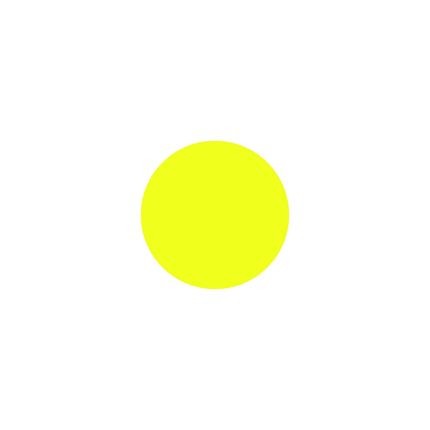 Magnetic CIRCLE symbol, Ø 30 mm, pack of 20, yellow.