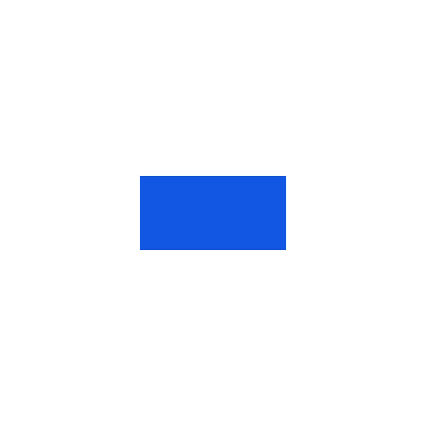 Magnetic RECTANGLE symbol, LxW 60 x 30 mm, pack of 20, blue.