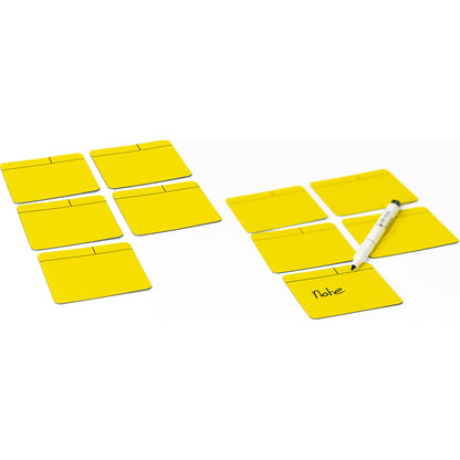 Post-it notes, magnetic, LxW 75 x 75 mm, pack of 10, yellow.