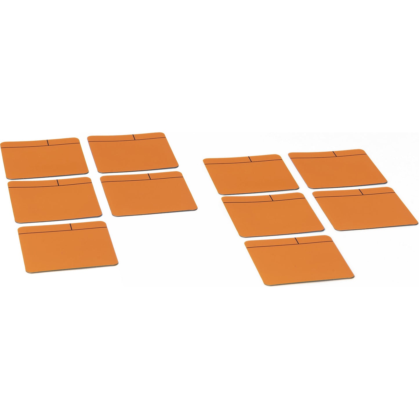 Post-it notes, magnetic, LxW 100 x 100 mm, pack of 10, orange.