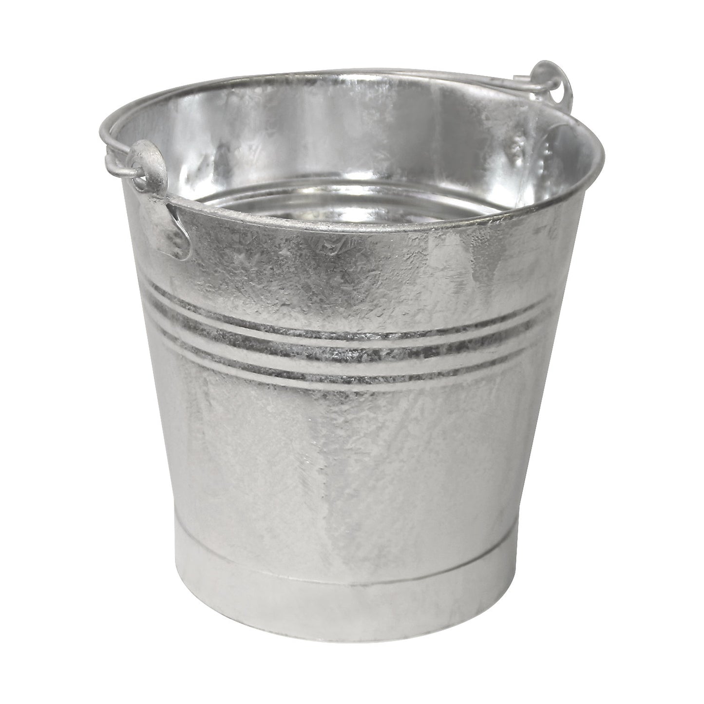 Steel bucket with carry handle, leak proof, capacity 14 l, with hoop iron base, height 315 mm.