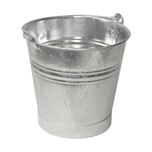Steel bucket with carry handle, leak proof, capacity 14 l, with hoop iron base, height 315 mm.