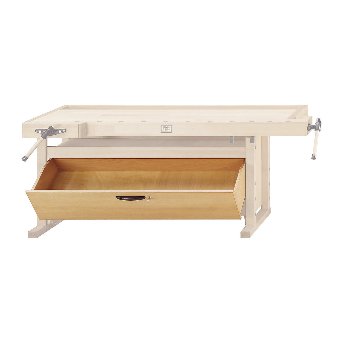 Pull-out compartment, width x depth x height 1500 x 370 x 200 mm, for planing bench.
