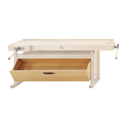 Pull-out compartment, width x depth x height 1500 x 370 x 200 mm, for planing bench.