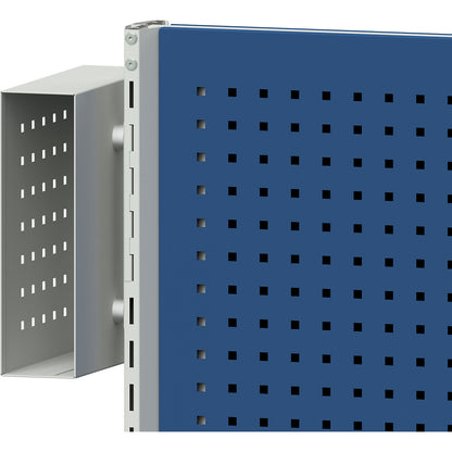 File holder for electrically height adjustable LIFT work tables, for A4, HxWxD 330 x 92 x 295 mm.