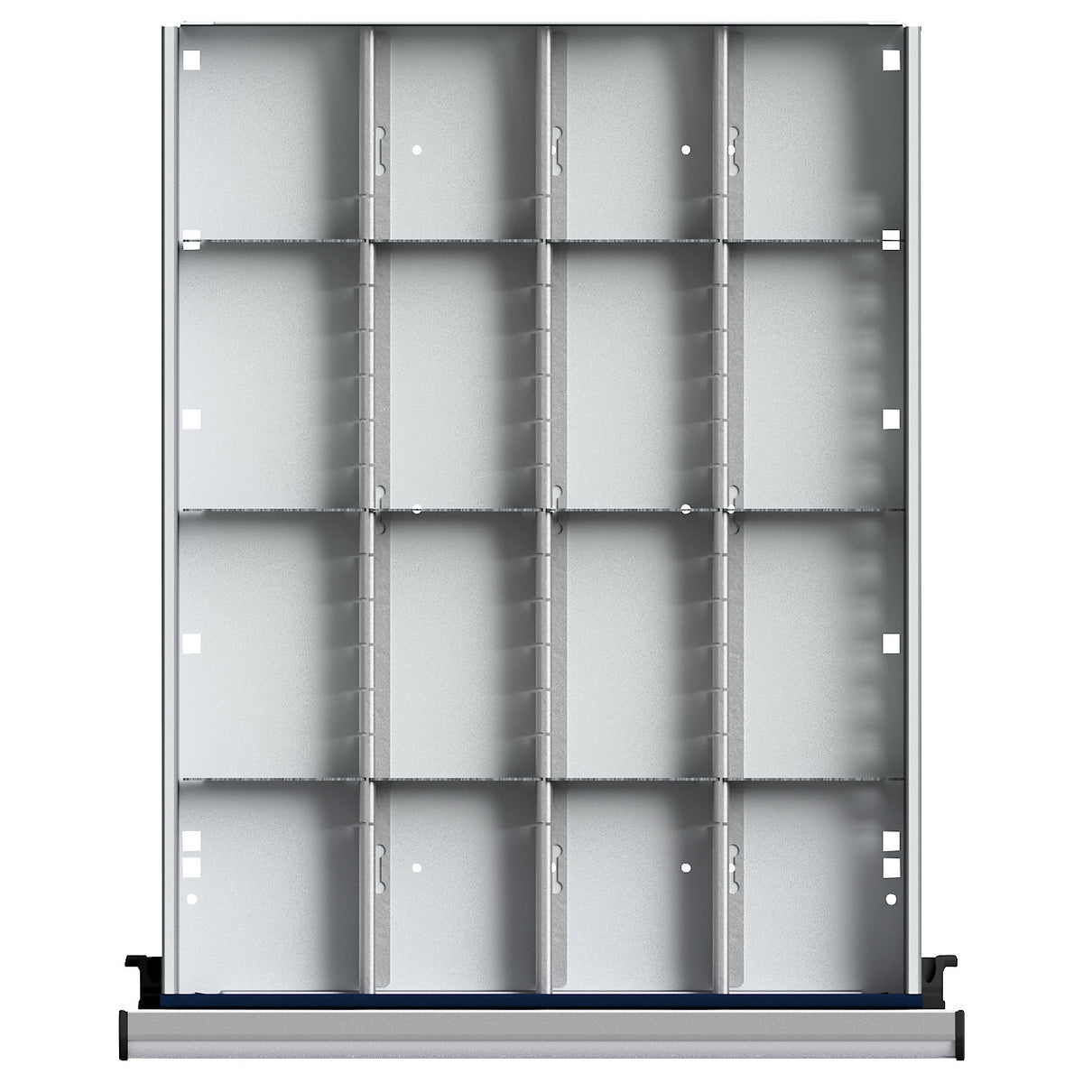 Drawer divider set, 1/4 division, compartment height 60 mm.