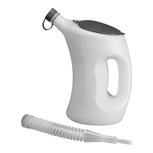 Measuring cup, PE white, pack of 6, 3 l.