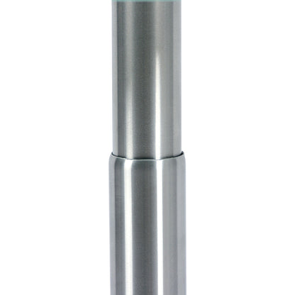 Side table, height adjustable, Ø 495 mm, height 485 - 650 mm, clear glass top.