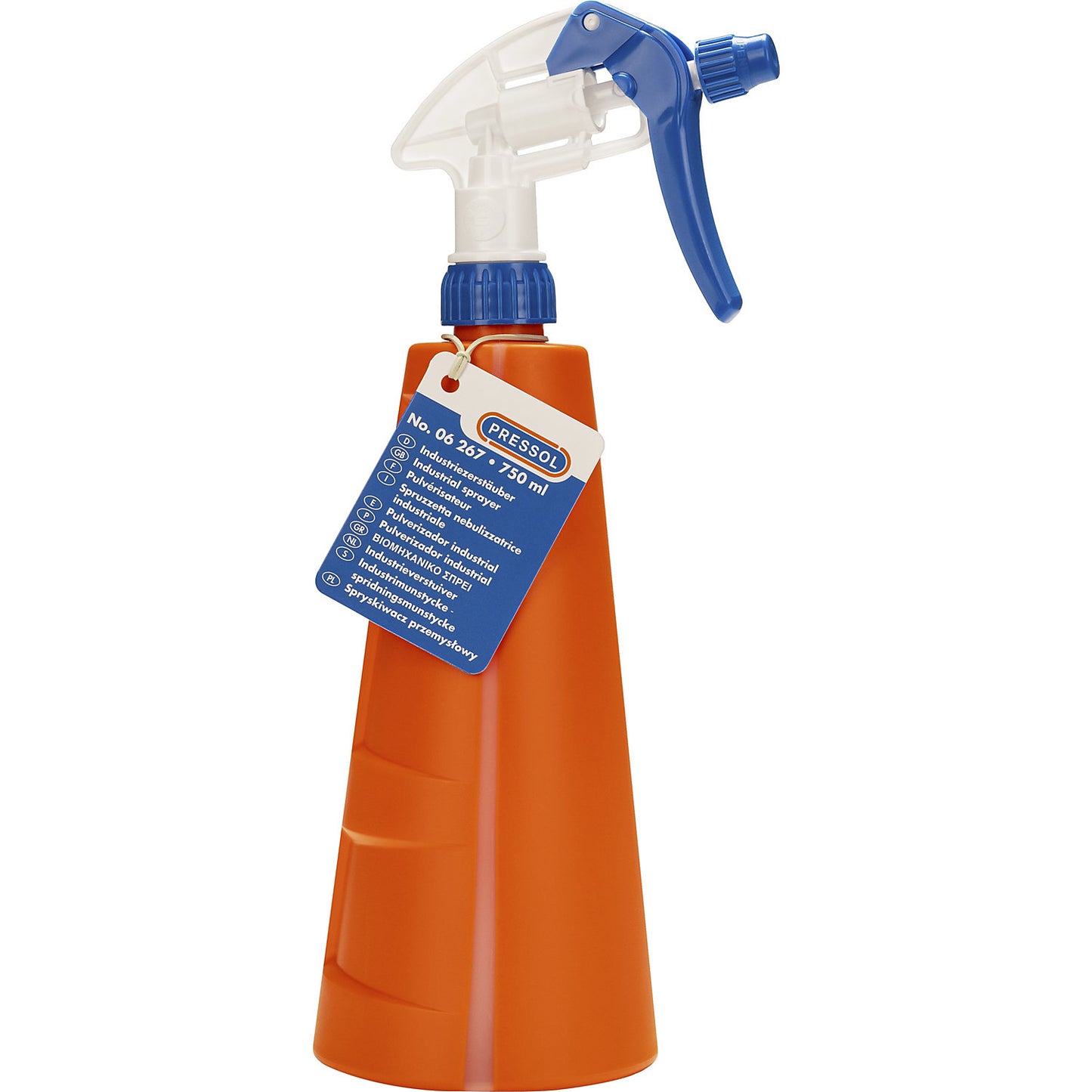 Industrial spray container, HDPE, pack of 6, capacity 750 ml.