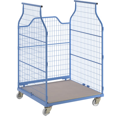 Universal Corlette® with wire mesh, type 1200, light blue, HxWxD 1850 x 1200 x 1150 mm.