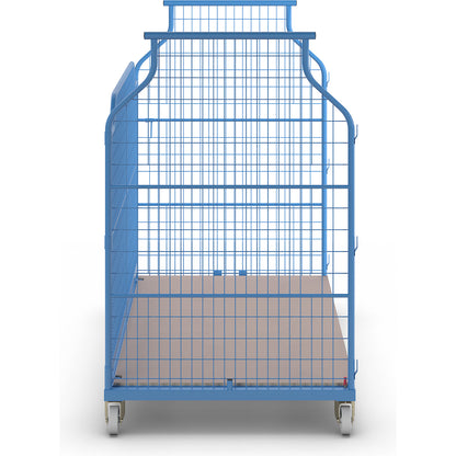 Universal Corlette® with wire mesh, type 2000, light blue, HxWxD 1850 x 2000 x 1150 mm.
