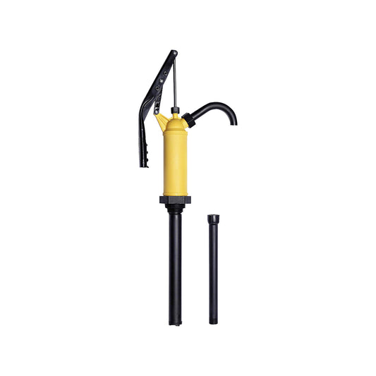 Manual drum pump, pump rate 18 l/min, for acids, alkalis, chemicals.
