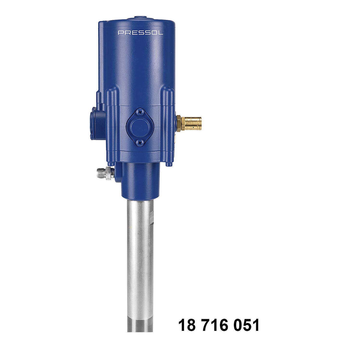 Grease drum truck, with pneumatic grease gun 50:1, for 200 kg containers.