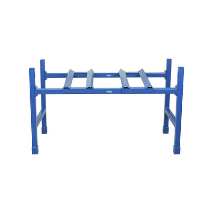 Drum shelving, painted, for 60 / 200 l drums, blue.