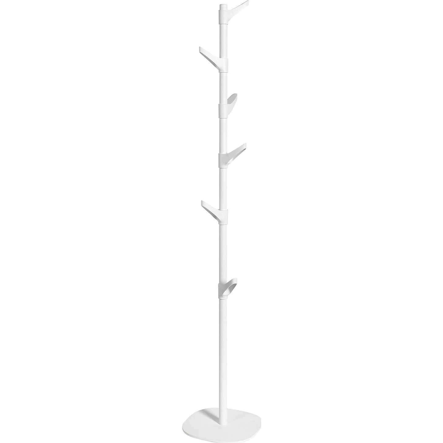 Coat stand, height adjustable, with 6 hooks, HxWxD 1710 x 300 x 300 mm.