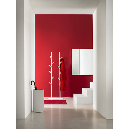 Coat stand, height adjustable, with 12 hooks, HxWxD 1710 x 550 x 250 mm.