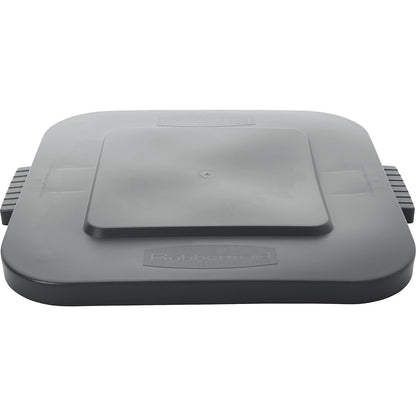 Flat lid, square, for container capacity 105 litres, grey.