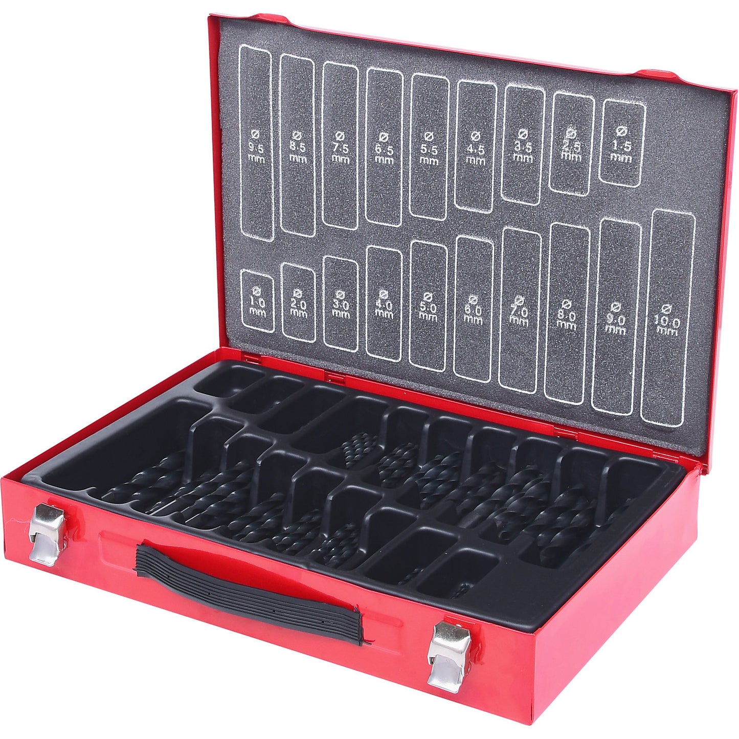 HSS-R twist drill set, 170 parts, 1 - 10 mm.