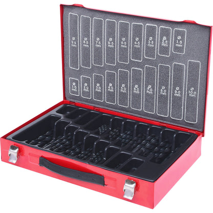HSS-R twist drill set, 170 parts, 1 - 10 mm.