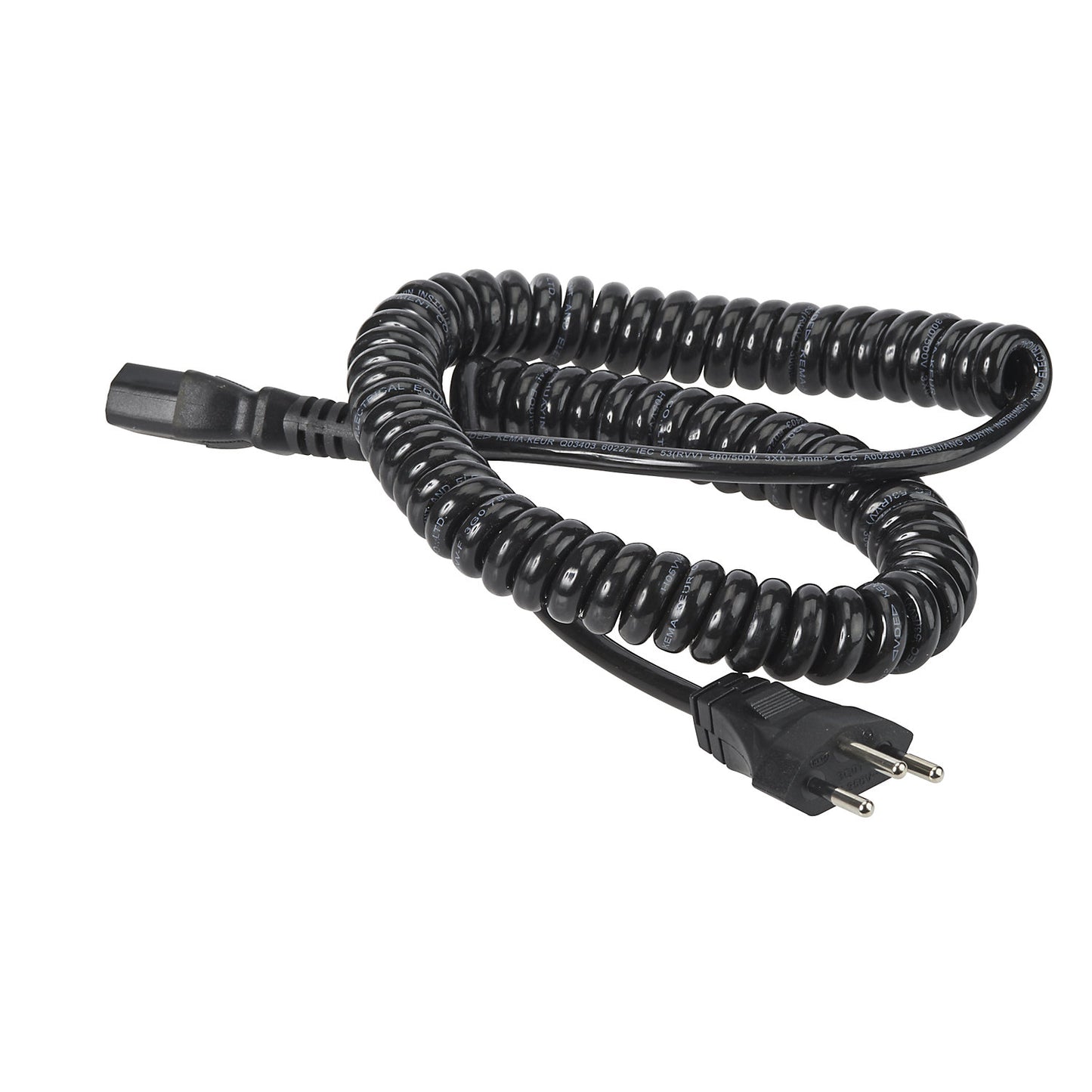 Mains cable with cold device plug, Switzerland, for e-pallet trucks.
