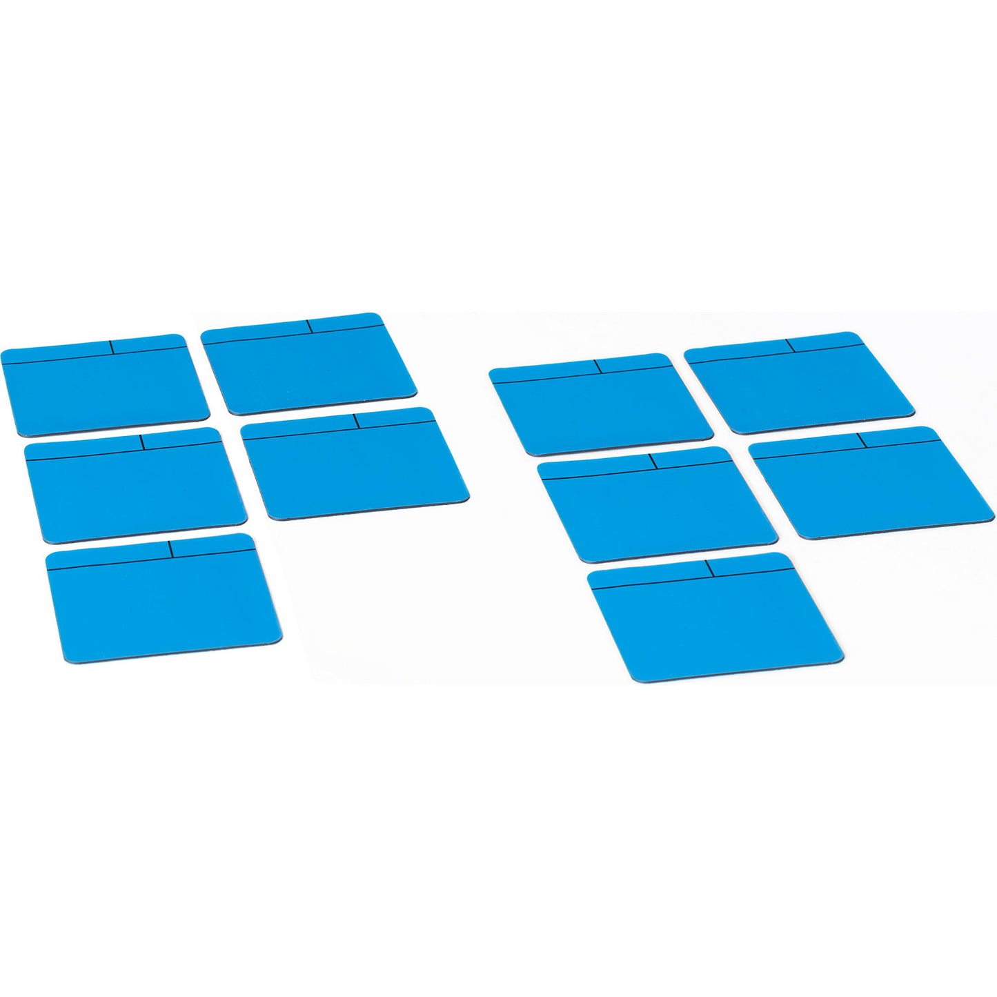 Post-it notes, magnetic, LxW 100 x 100 mm, pack of 10, light blue.