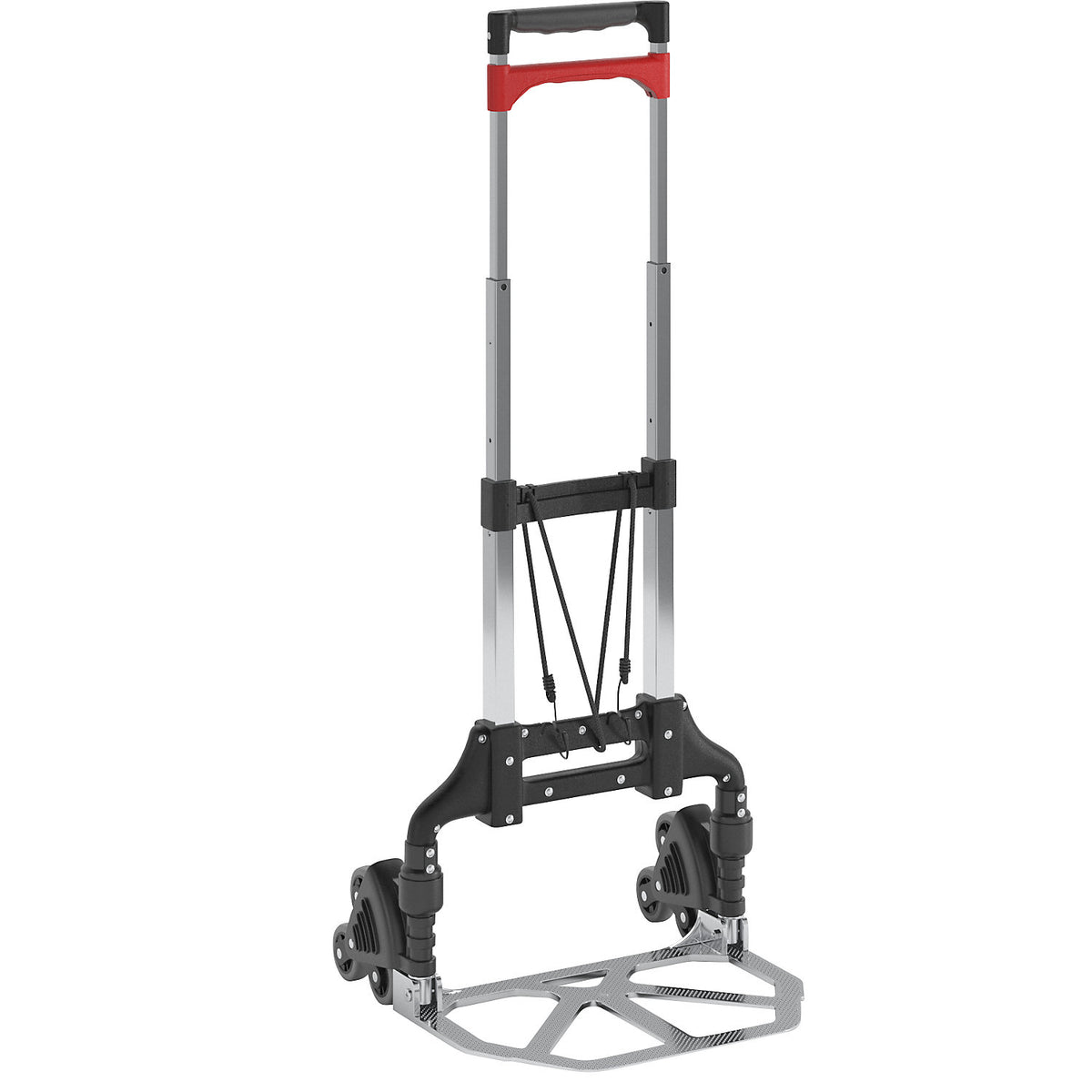 Folding stair climbing truck, footplate WxD 390 x 270 mm, max. load 60 kg.