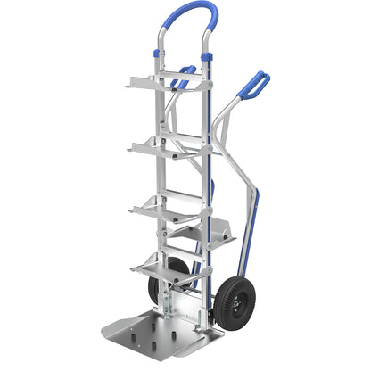 WATER BOTTLE aluminium sack truck, footplate WxD 460 x 305 mm, max. load 250 kg.