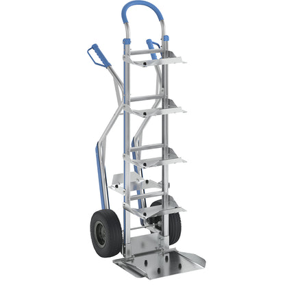 WATER BOTTLE aluminium sack truck, footplate WxD 460 x 305 mm, max. load 250 kg.