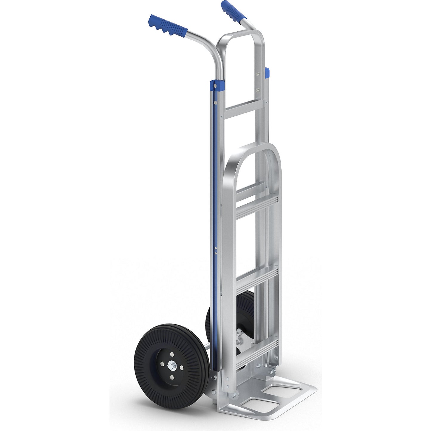 Aluminium sack truck, footplate WxD 355 x 230 mm, max. load 200 kg.
