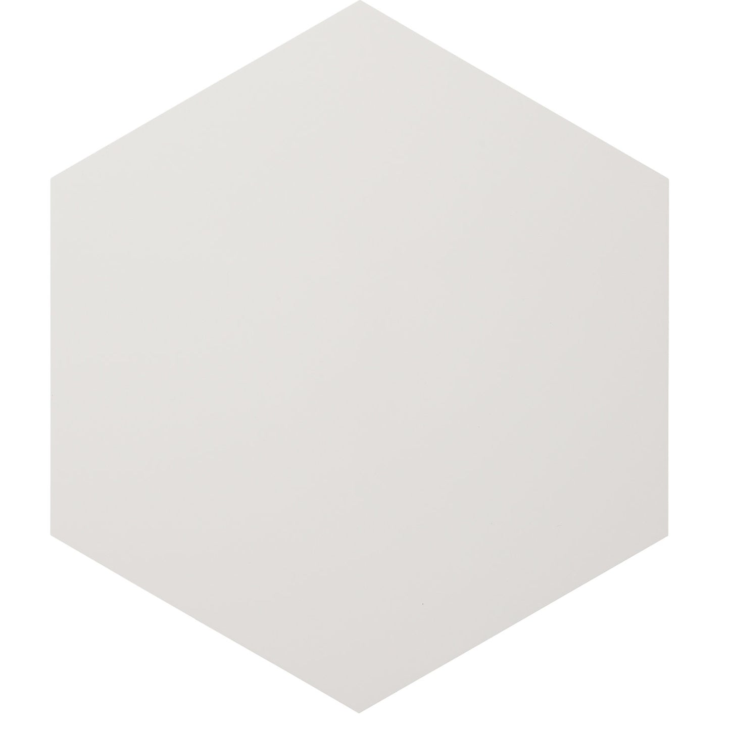 Designer whiteboard, sheet steel, enamelled - hexagonal, Ø 1180 mm, white.