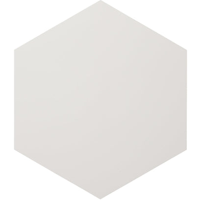 Designer whiteboard, sheet steel, enamelled - hexagonal, Ø 1180 mm, white.