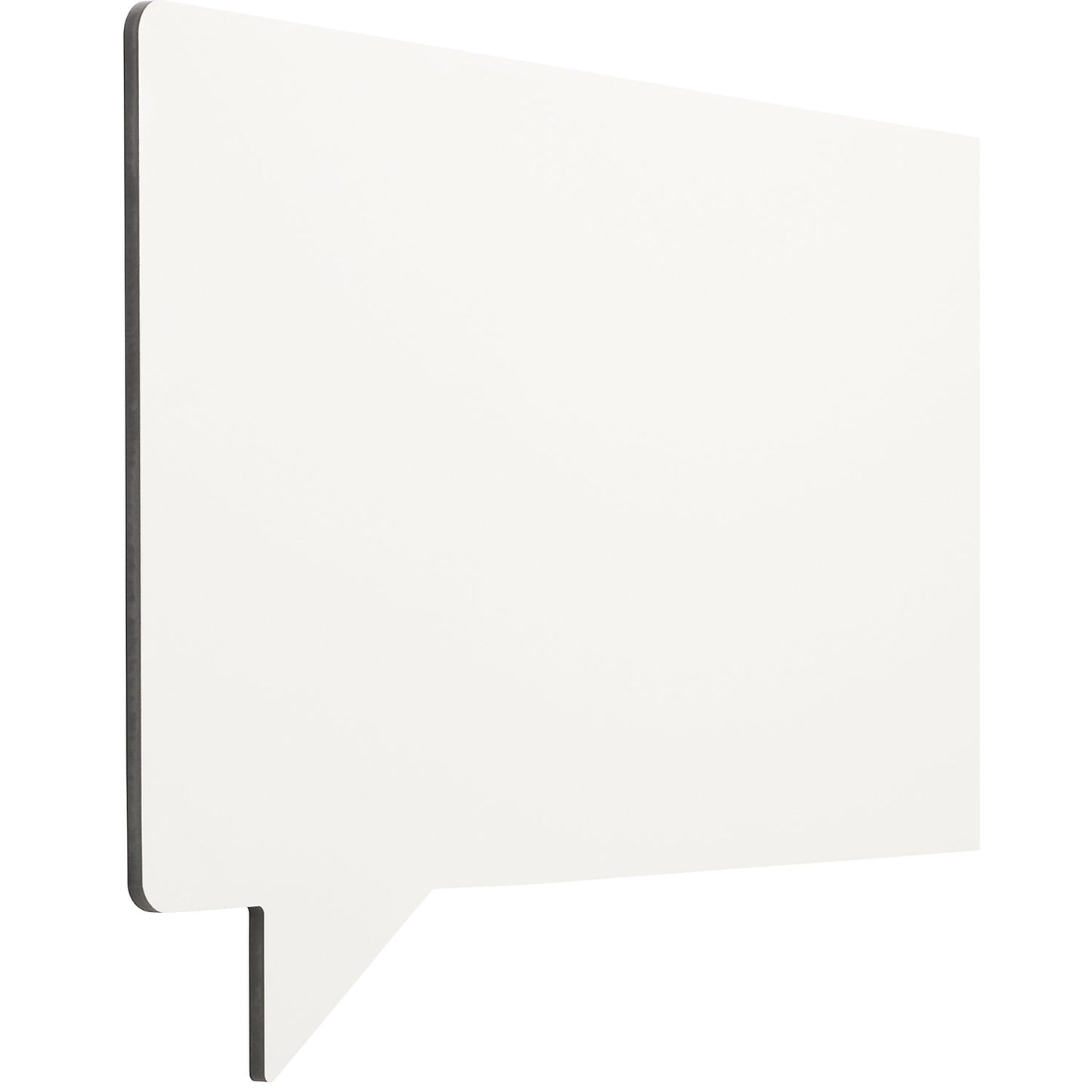 Designer whiteboard, enamelled, SPEECH - speech bubble, WxH 880 x 580 mm, white.