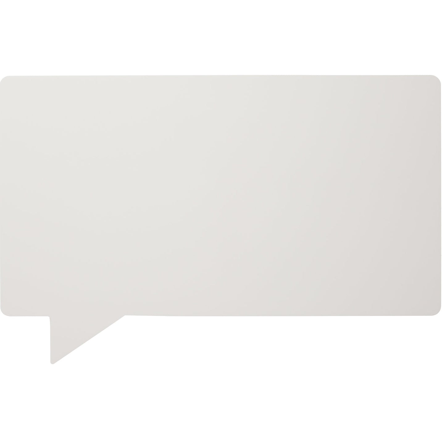 Designer whiteboard, enamelled, SPEECH - speech bubble, WxH 880 x 580 mm, white.