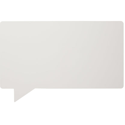 Designer whiteboard, enamelled, SPEECH - speech bubble, WxH 880 x 580 mm, white.