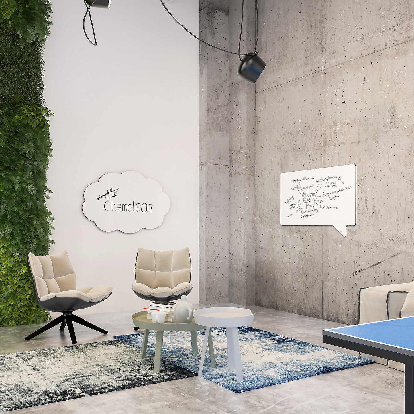 Designer whiteboard, enamelled, THOUGHTS - cloud, WxH 1180 x 880 mm, white.
