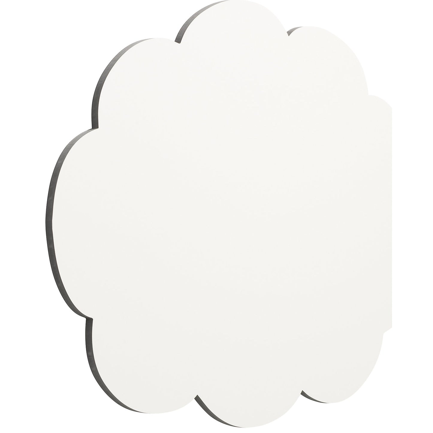 Designer whiteboard, enamelled, THOUGHTS - cloud, WxH 880 x 580 mm, white.