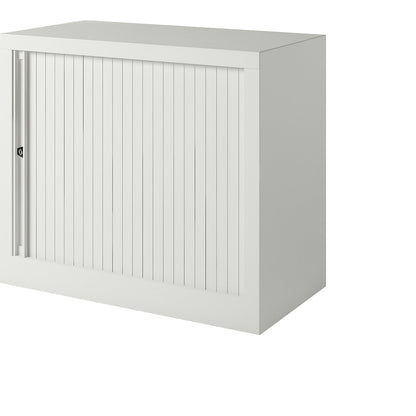 EURO roller shutter cupboard, width 800 mm, 1 shelf, traffic white.
