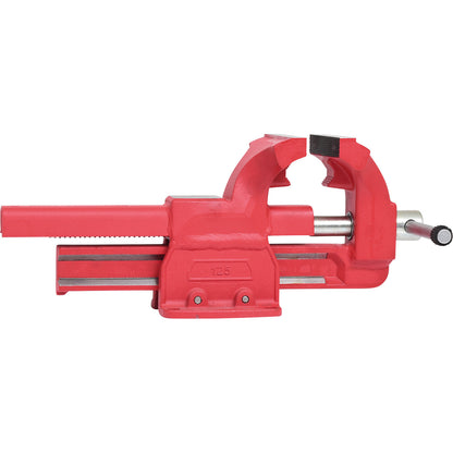 Parallel vice without round plate, jaw length 120 mm, pipe clamping jaw.