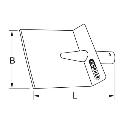 BRONZEplus floor scraper, spark free, LxW 170 x 150 mm.