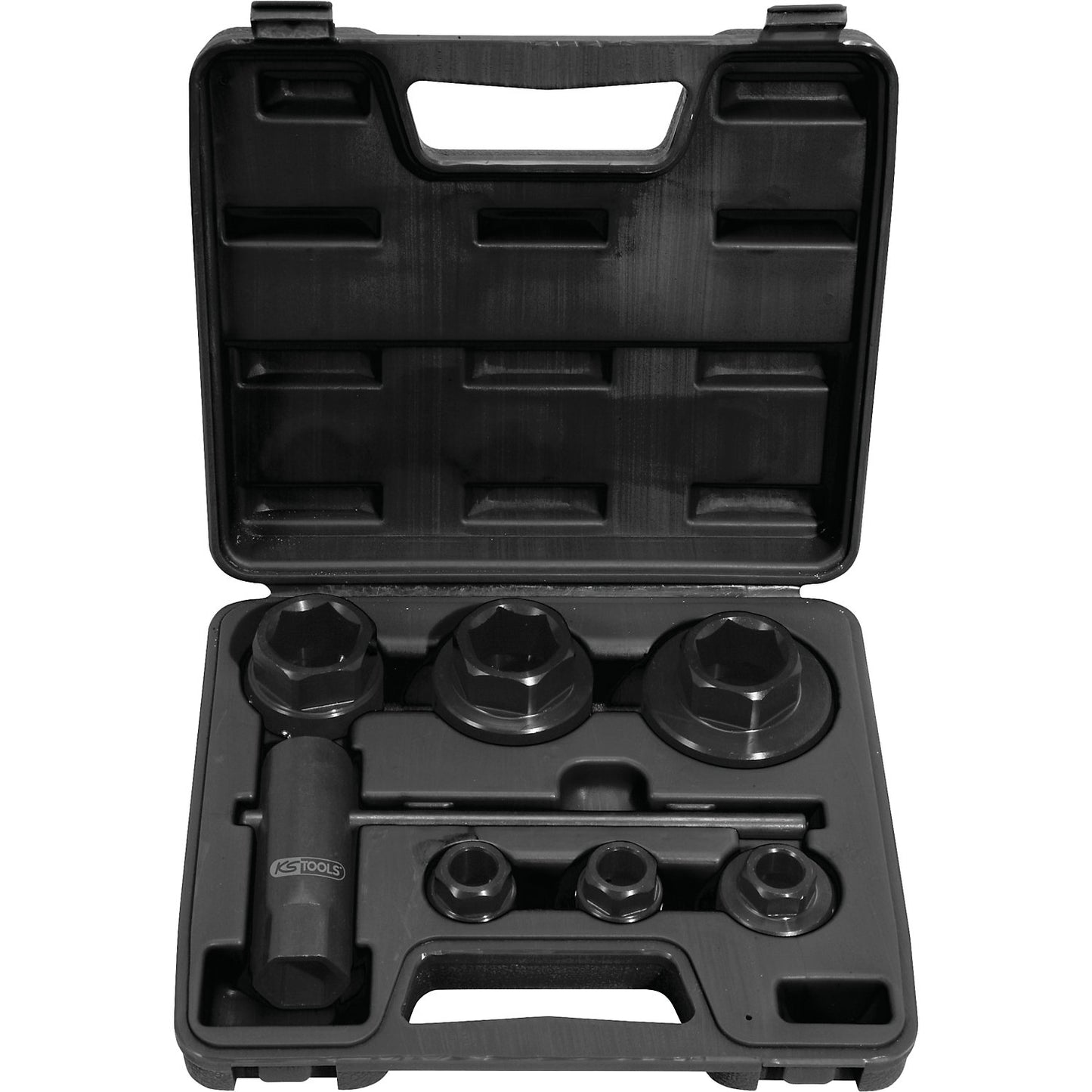 Die adapter set, 8 piece, slim design.