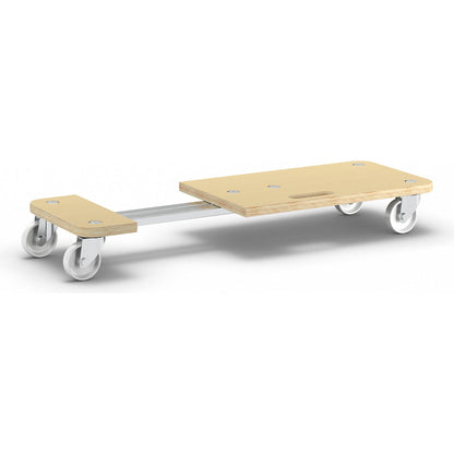MM 1331 extendable transport dolly, LxW 587 - 857 x 290 mm, max. load 200 kg.