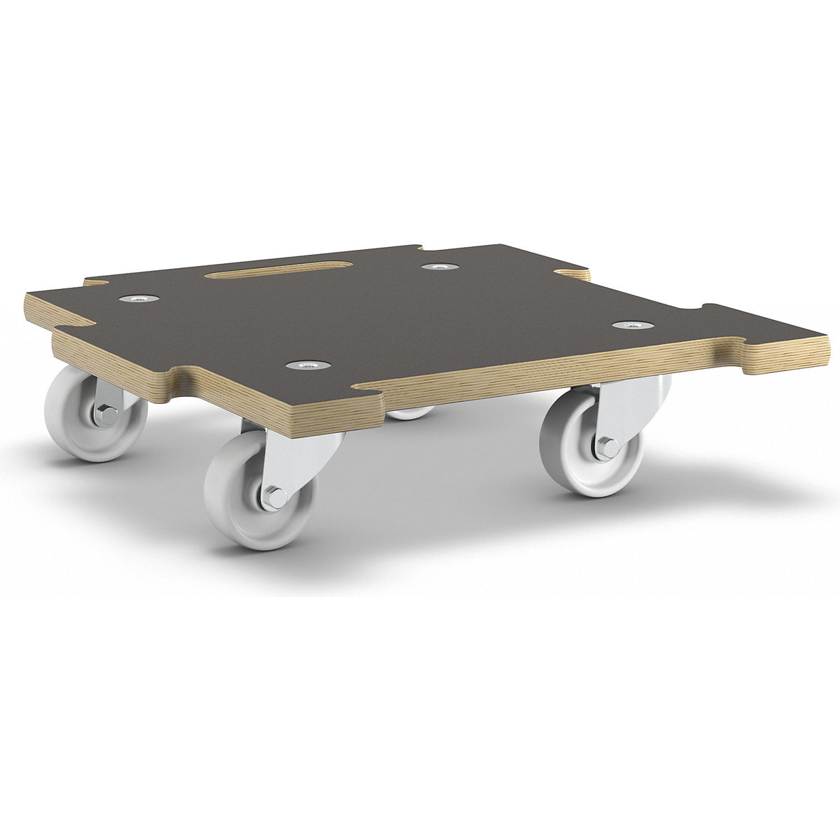CONNECT transport dolly with MaxiGRIP, GH 1393, LxW 390 x 390 mm, max. load 200 kg.