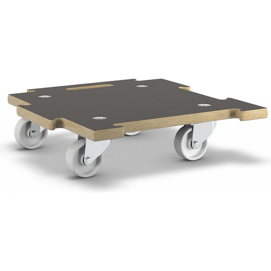 CONNECT transport dolly with MaxiGRIP, GH 1393, LxW 390 x 390 mm, max. load 200 kg.