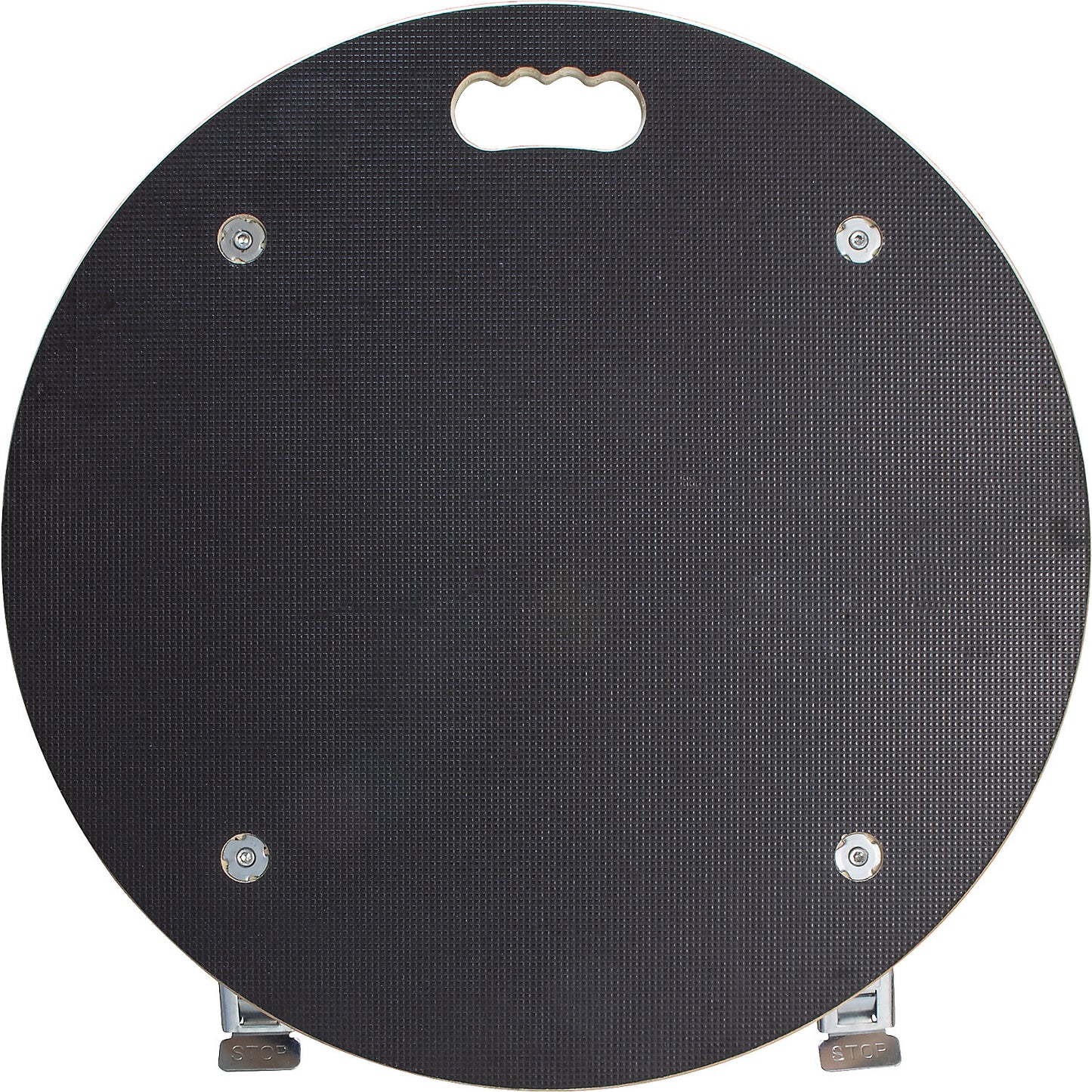 MaxiGRIP transport dolly, round, GH 1168, phenolic plywood panel, Ø 580 mm, max. load 300 kg.