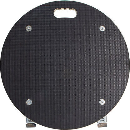 MaxiGRIP transport dolly, round, GH 1168, phenolic plywood panel, Ø 580 mm, max. load 300 kg.