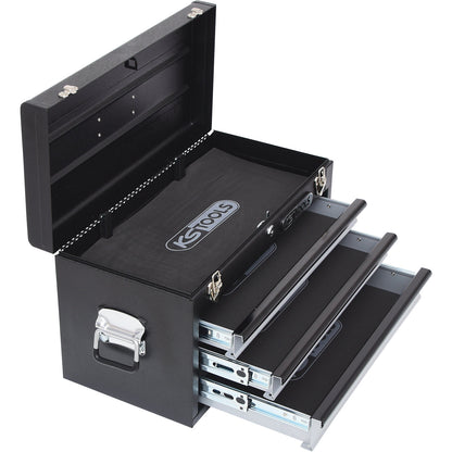 Tool chest with 3 drawers, LxWxH 520 x 260 x 302 mm, black.