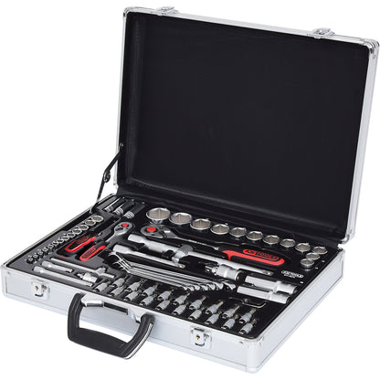 1/4'' + 1/2'' box spanner set, 70 parts, flank traction.