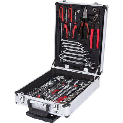 1/4'' + 1/2'' CHROMEplus tool set, 90 parts, flank traction.