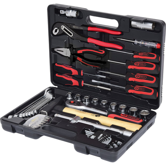 1/4'' + 1/2'' tool set, 50 parts, reversible.