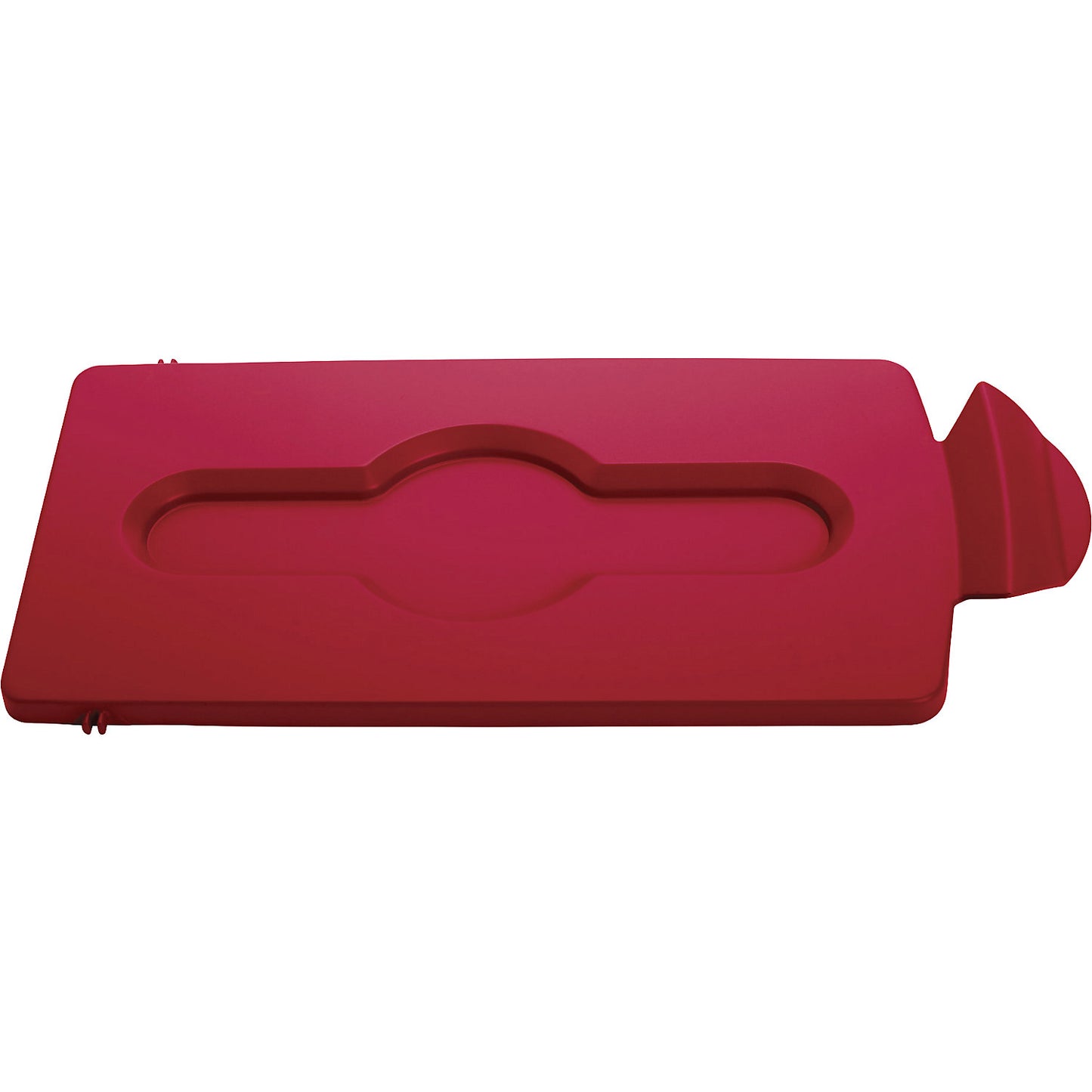 Lid insert, closed, red.